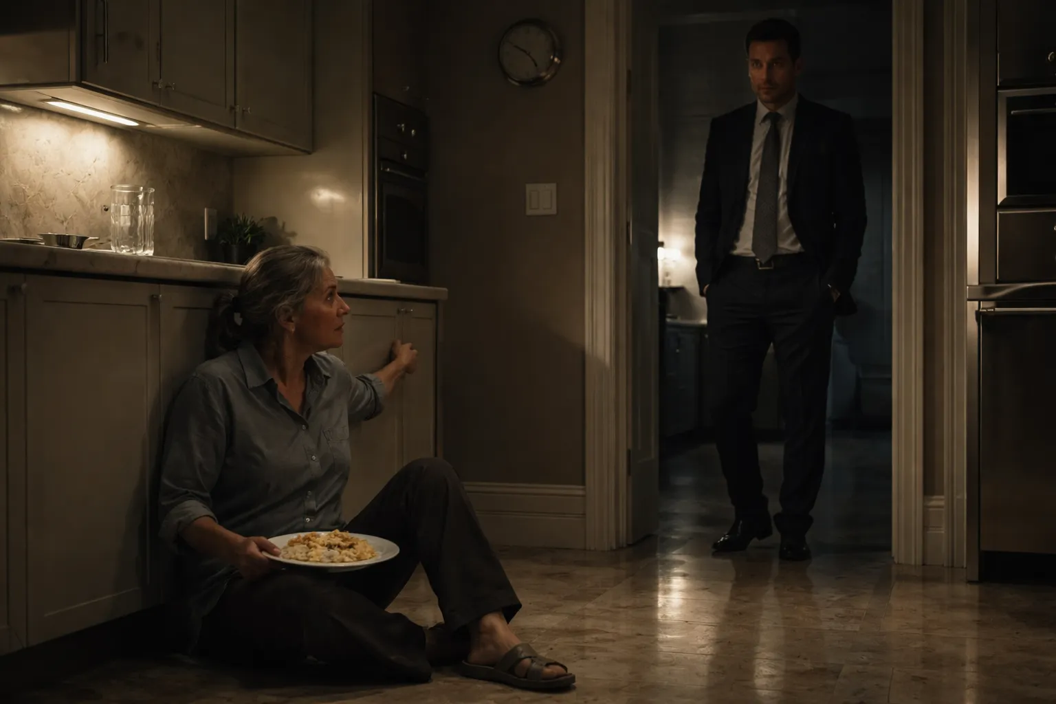 He Found His Housekeeper Eating Leftovers on the Floor