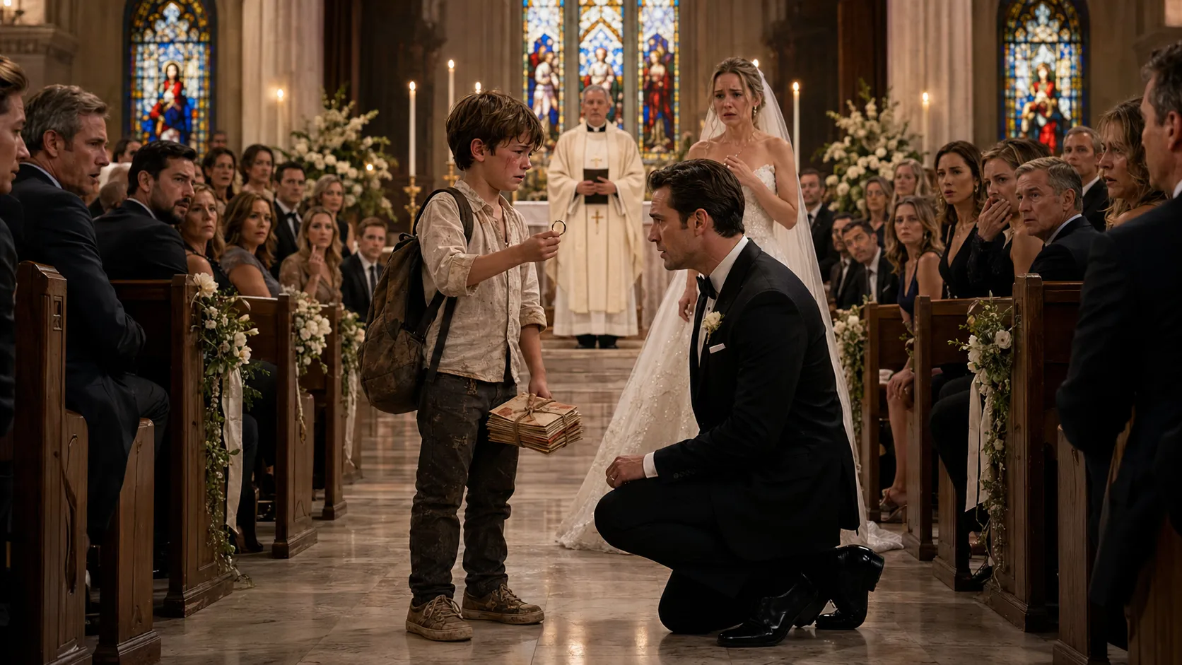 A Boy Stopped the Millionaire’s Wedding — Then Showed Him the Ring His Mother Kept for Ten Years