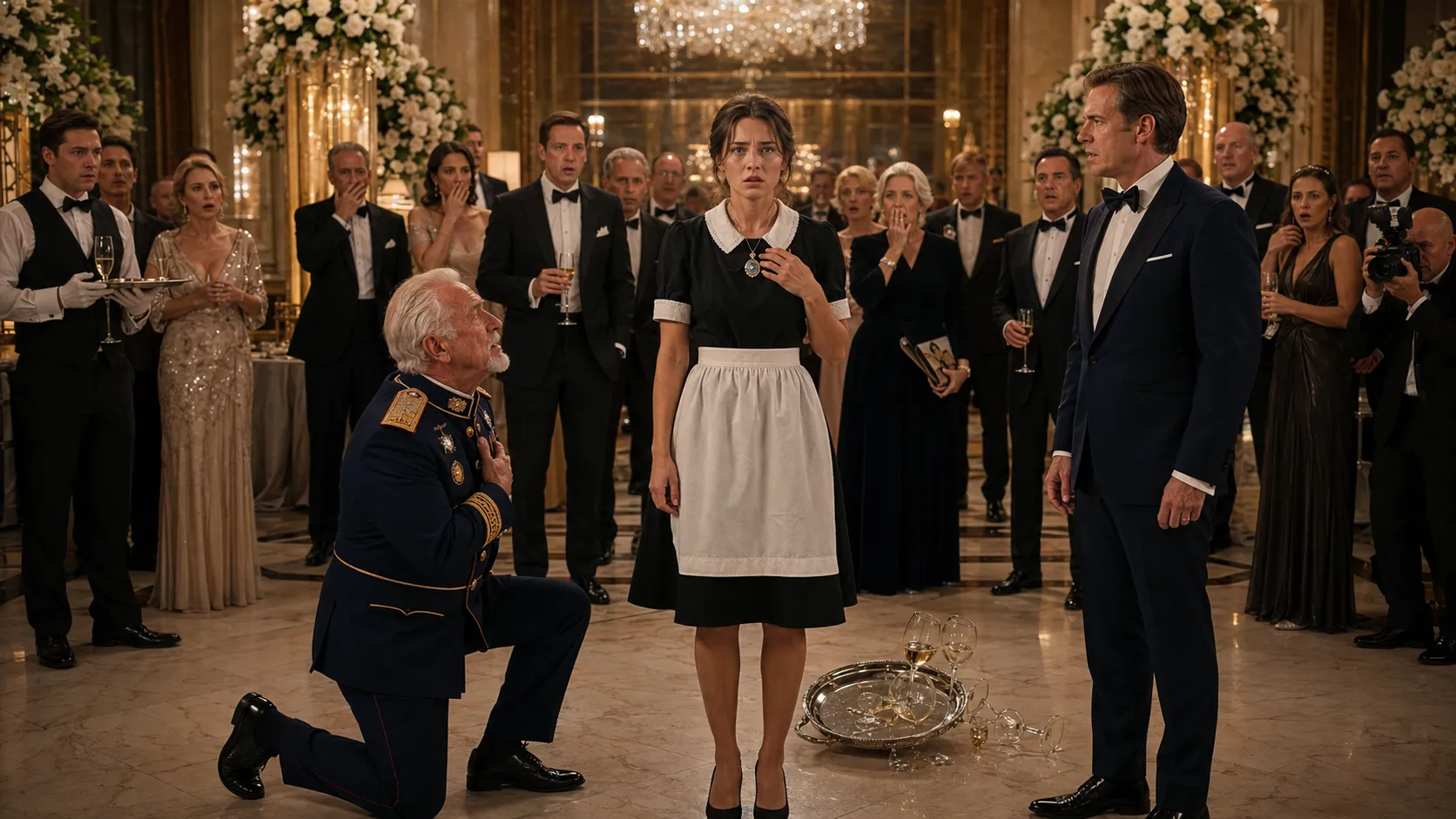 They Thought She Was Just a Maid — Then an Old General Bowed and Called Her “Your Highness”