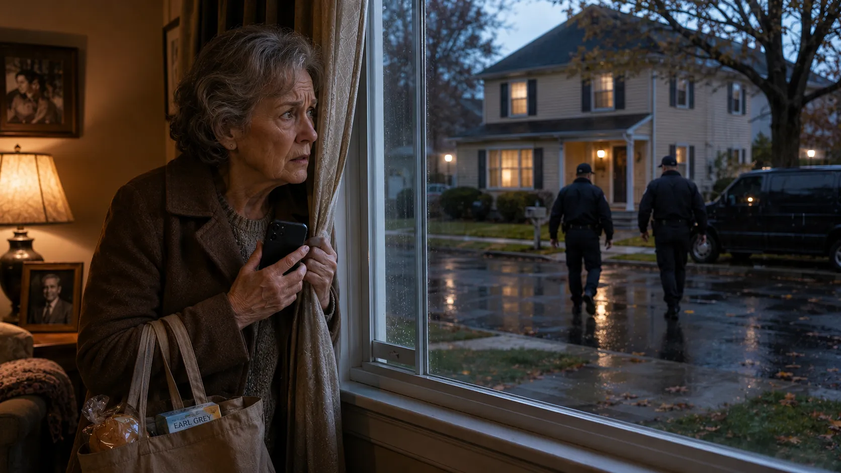 She Heard a Scream from the Quiet House — Then Two Fake Officers Walked Out Smiling