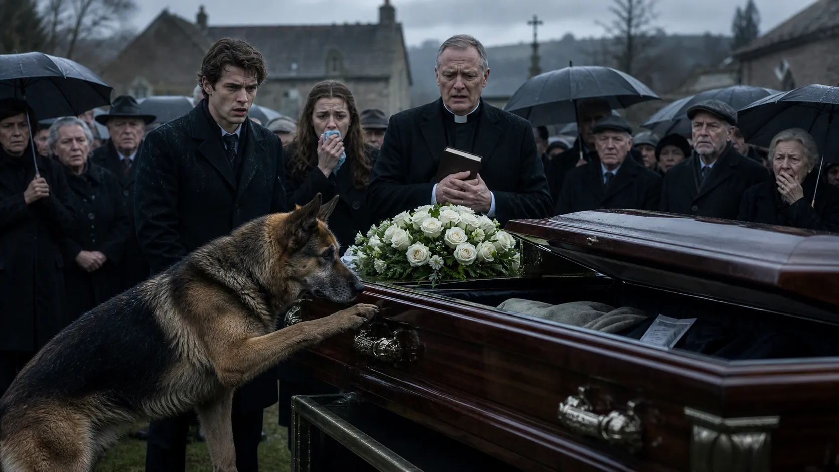 The Dog Barked at the Coffin Until They Opened It — and the Secret Buried in Blackwood Parish ruined the funeral forever