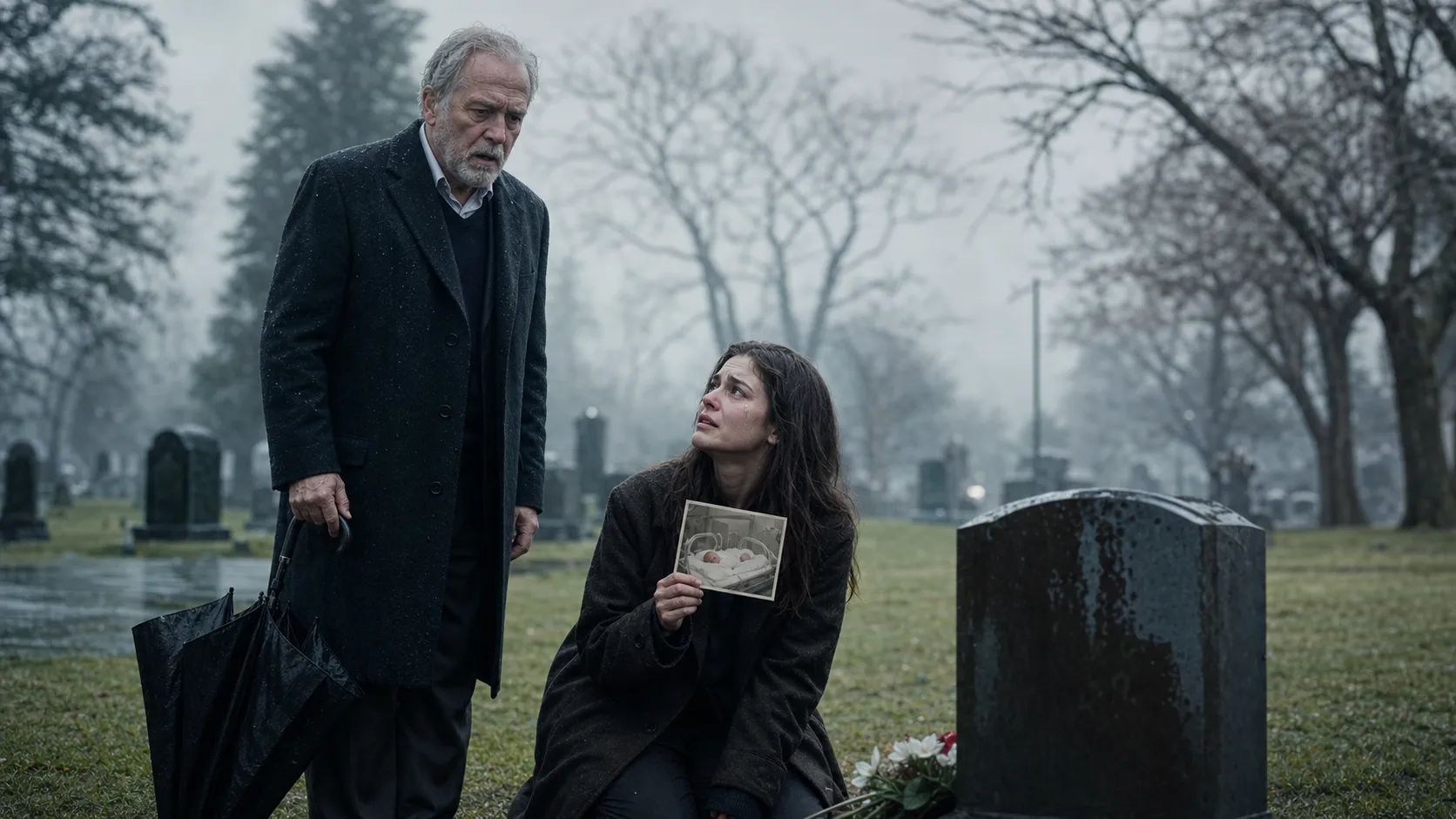 I found a young woman crying at my son’s grave — and the truth she whispered shattered twenty years of silence