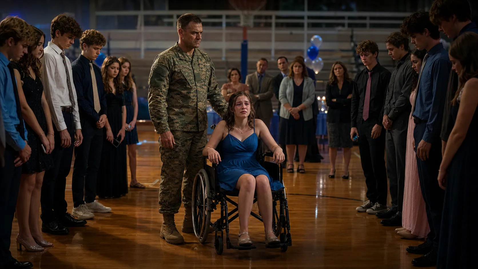 They dragged my daughter into the center of the dance to humiliate her — they didn’t know her father was watching from the bleachers